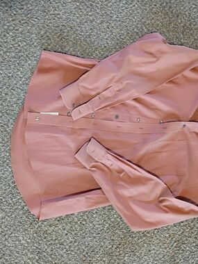 Nordstrom Rose Pink A-Line Button-Front Midi Skirt